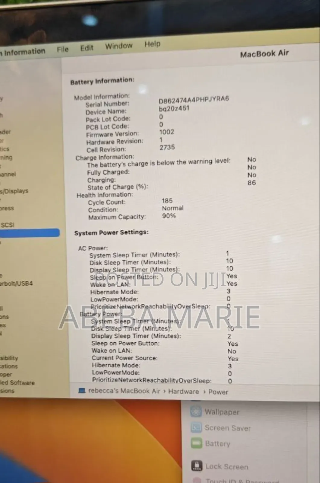 New Laptop Apple MacBook Air 2020 M1 8GB Apple M1 SSD 256GB