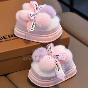 Photo - Cute Rabbit Warm Indoor and Outdoor Cotton Shoes Size: 22-33