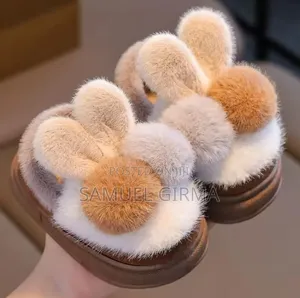 Cute Rabbit Warm Indoor and Outdoor Cotton Shoes Size: 22-33
