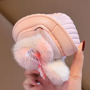 Cute Rabbit Warm Indoor and Outdoor Cotton Shoes Size: 22-33