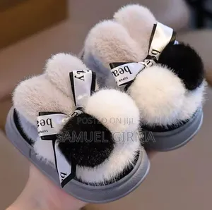 Cute Rabbit Warm Indoor and Outdoor Cotton Shoes Size: 22-33