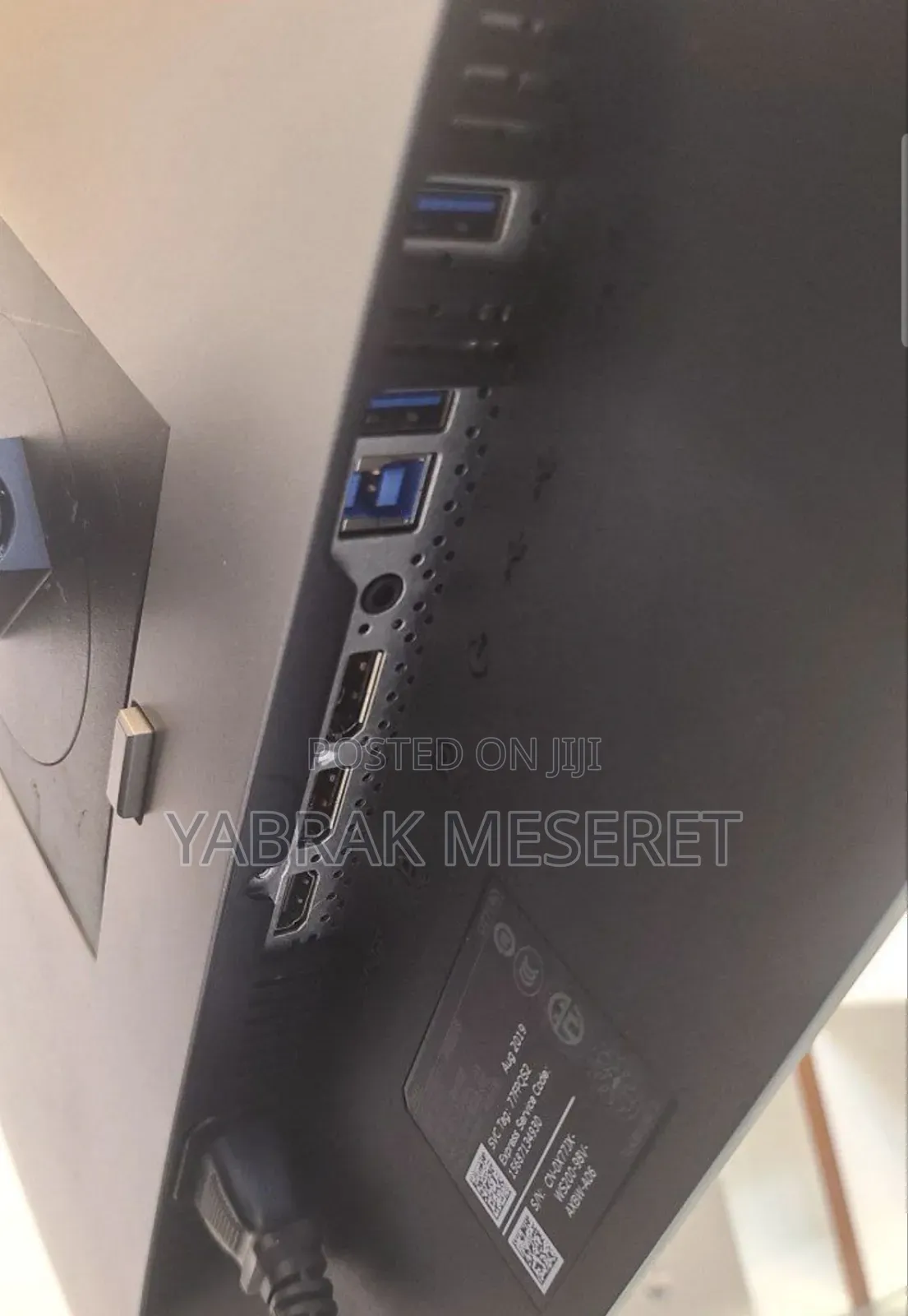 L Dell Frameless Monitor Screen Siz "27" Inch