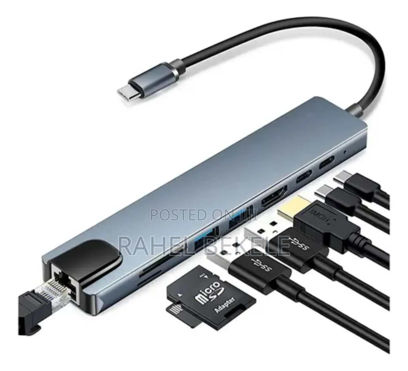 Type-C to HDTV 8-in-1 Adapter