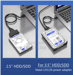 2.6" 3.5" Usb 3.0 to Sata 3 Adapter Cable