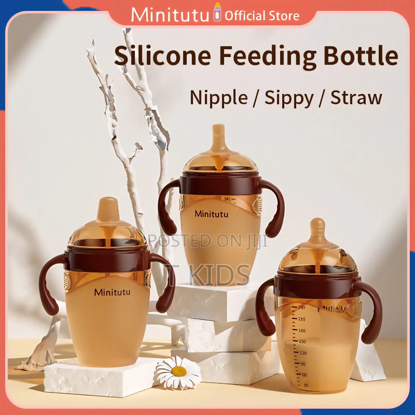 Silicon Baby Milk Water Bottle