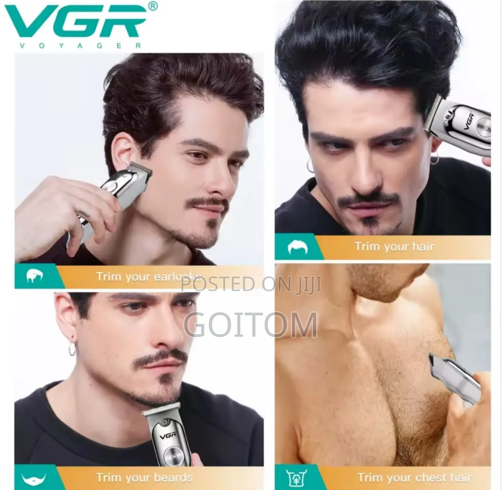 VGR Original Rechargeable Hair Clipper and Shaver