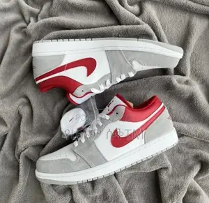 Original Air Jordan 1 Low Se ‘Grey/Gym Red’ Women’S Shoes