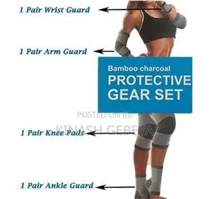 8pcs Bamboo Fitness Protective Gear Set