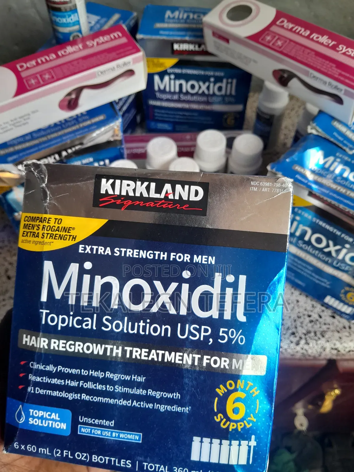 Minoxidil ፀጉር እና ፂም ማሳደጊያ Men's Hair and Beard