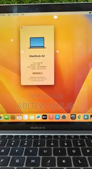 New Laptop Apple MacBook Air 2020 M1 8GB Apple M1 SSD 256GB