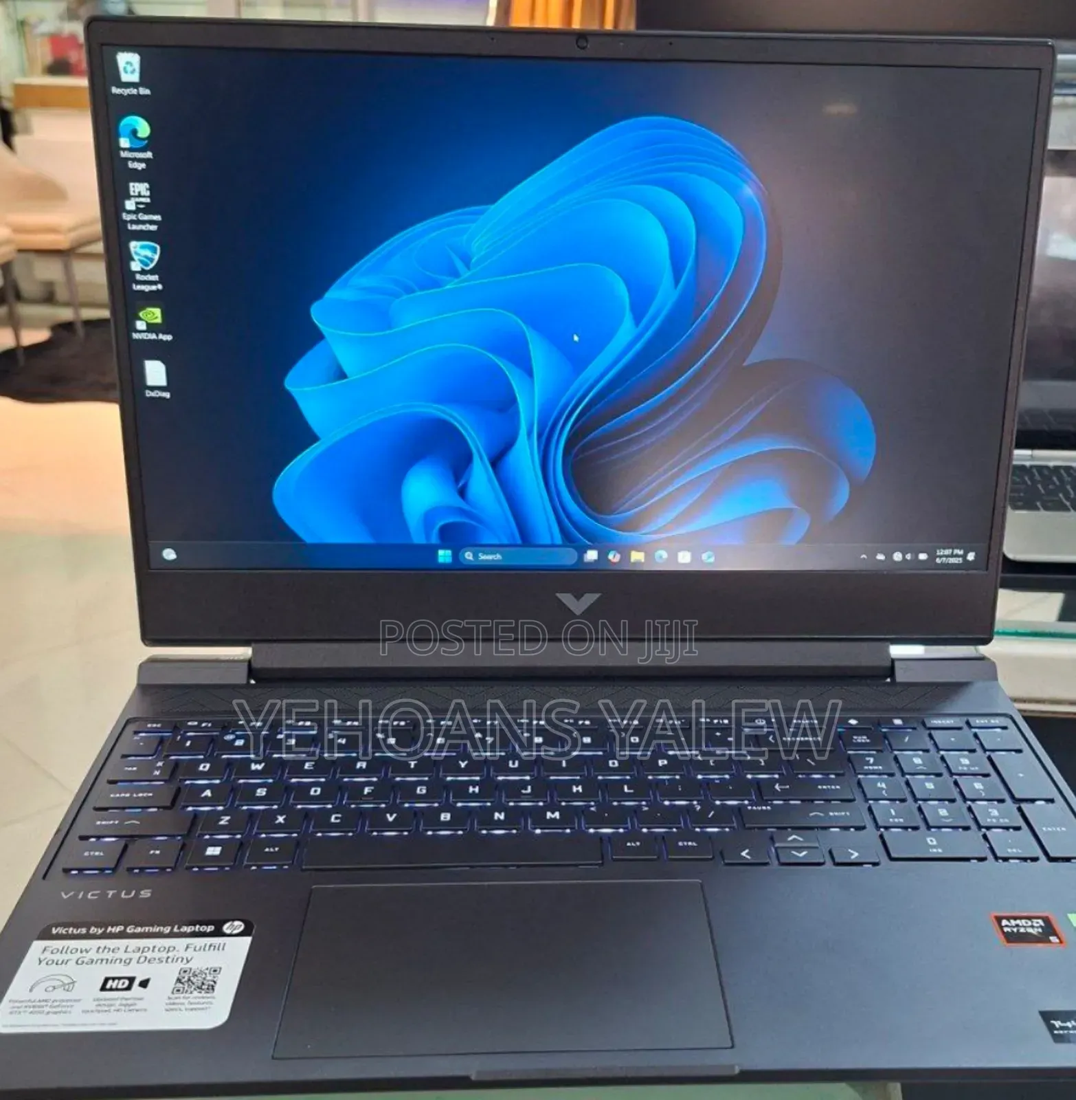 New Laptop HP Victus 15 8GB AMD Ryzen 5 SSD 512GB