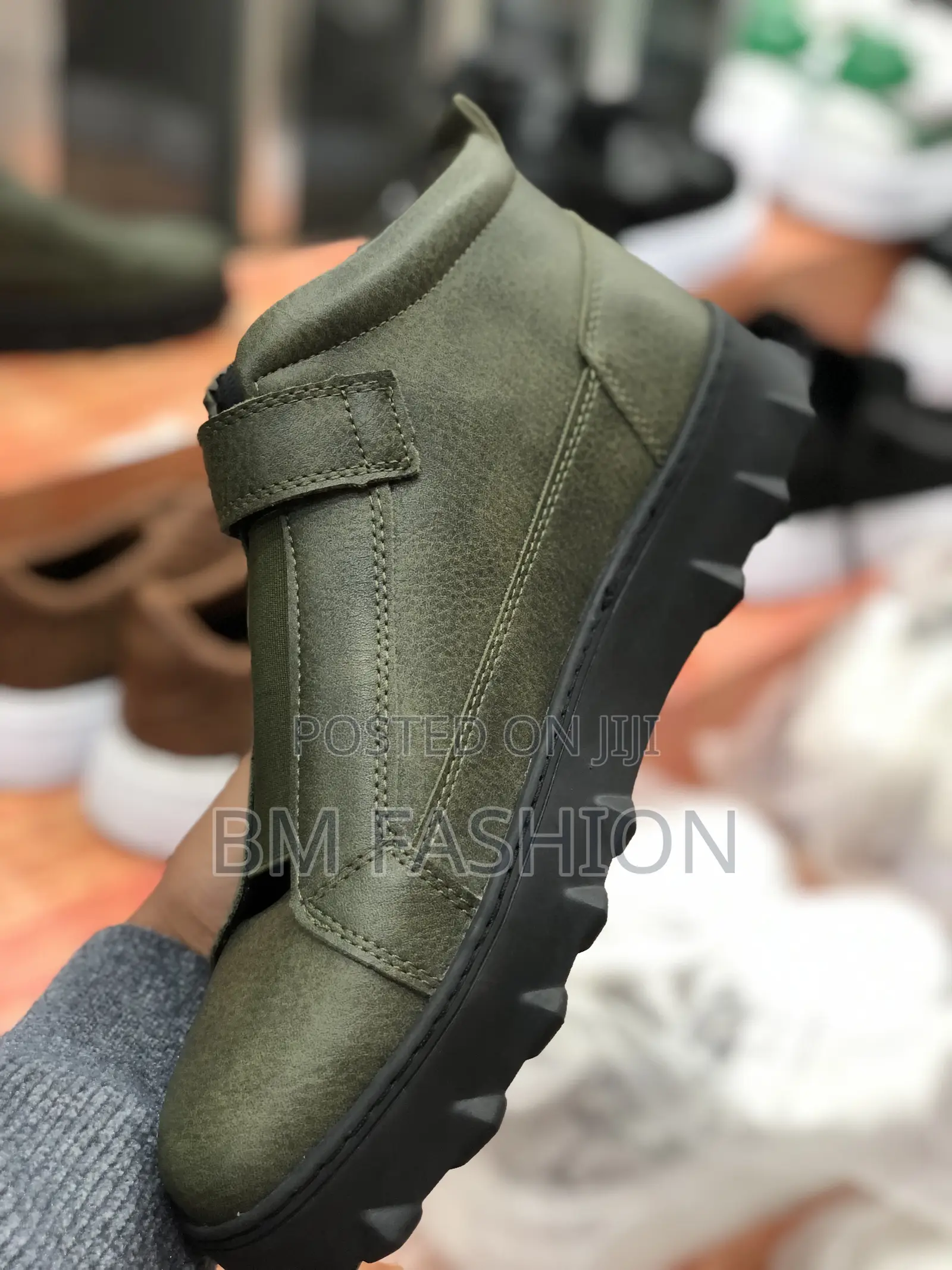 Chekich Dark Green Ankle Boots