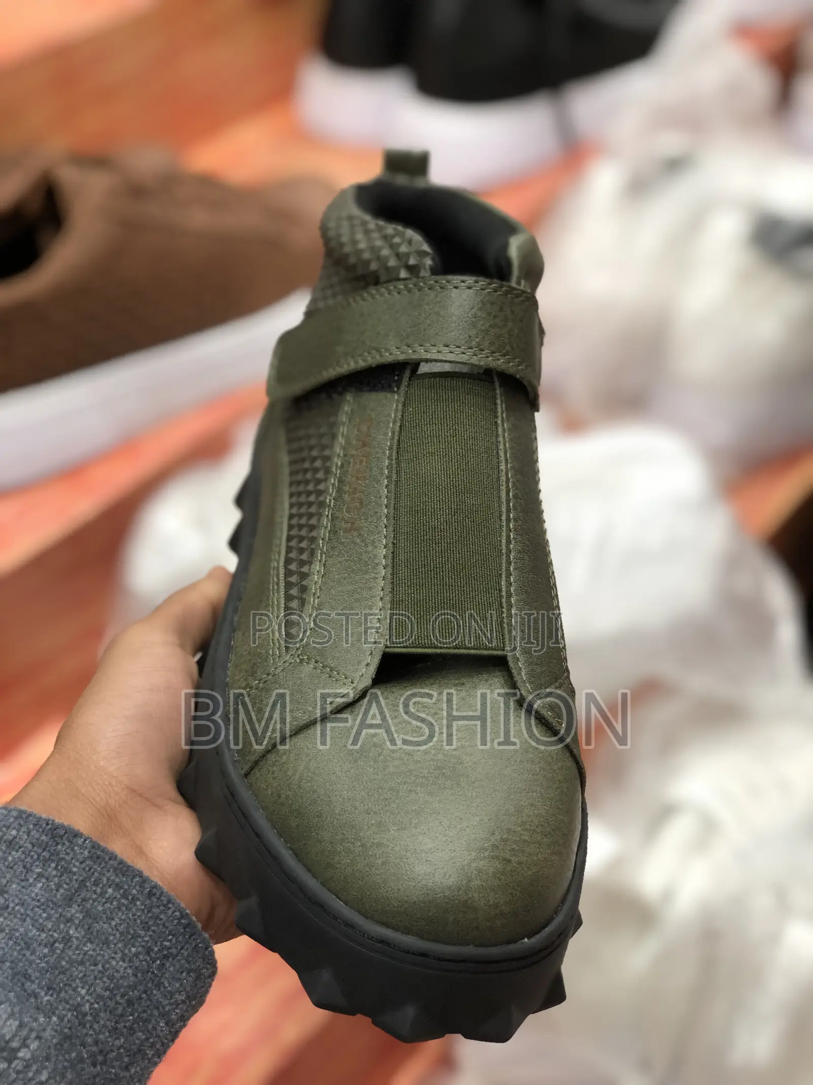 Chekich Dark Green Ankle Boots