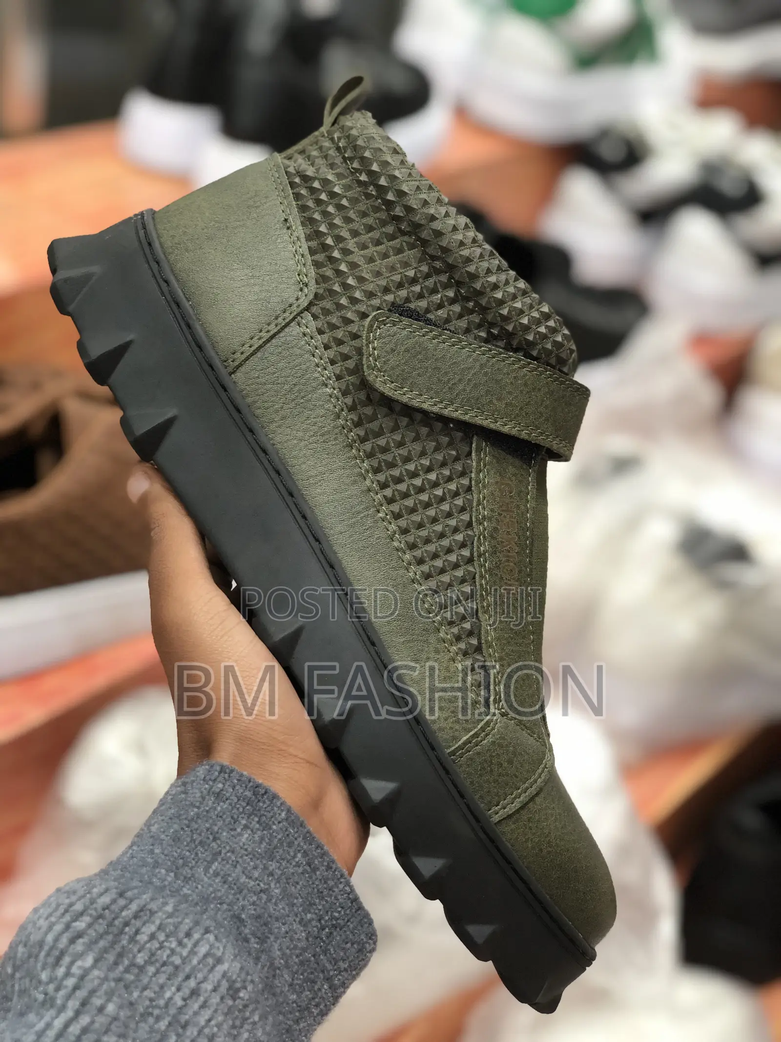 Chekich Dark Green Ankle Boots