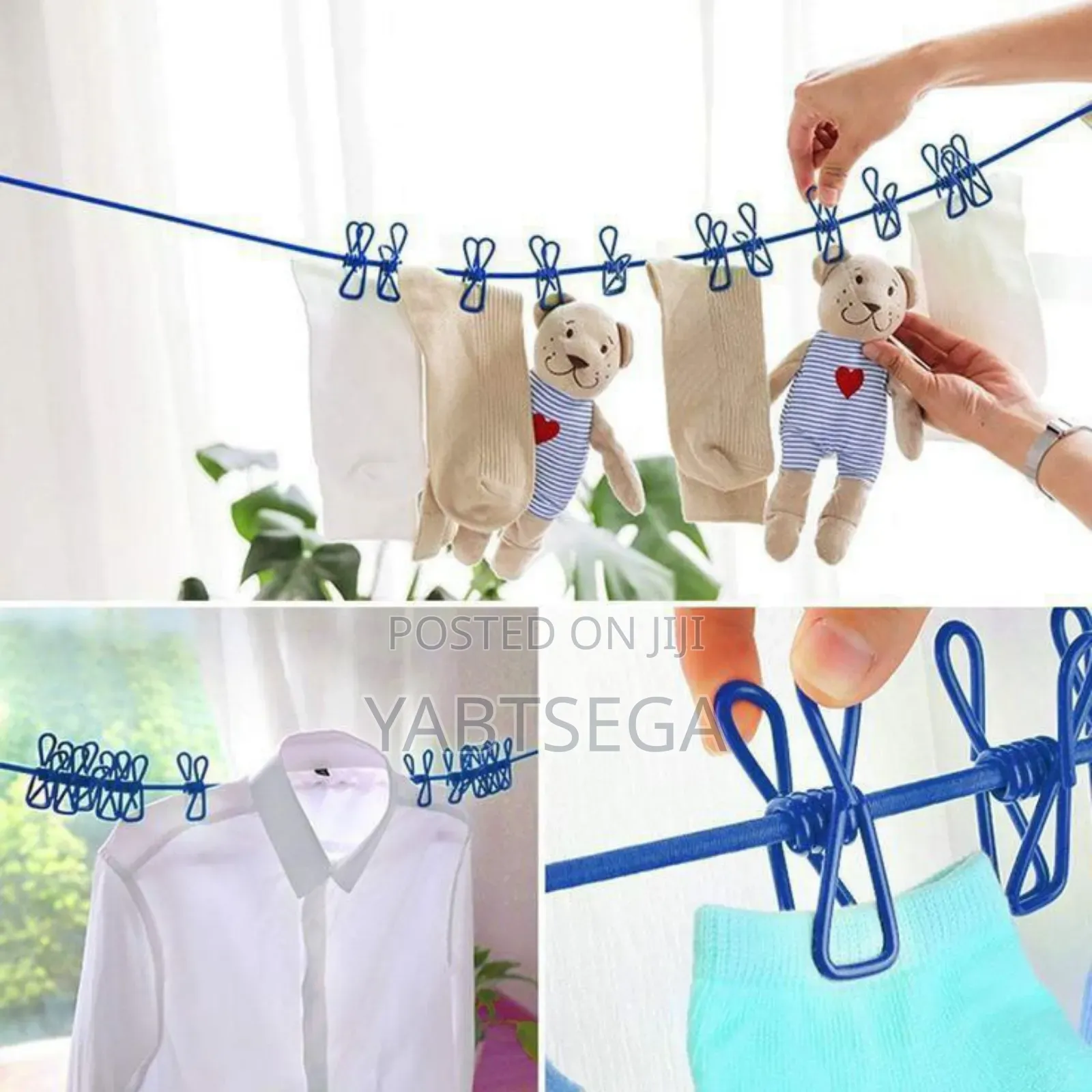 Portable Drying Rack Clips Cloth Hanger