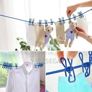 Portable Drying Rack Clips Cloth Hanger