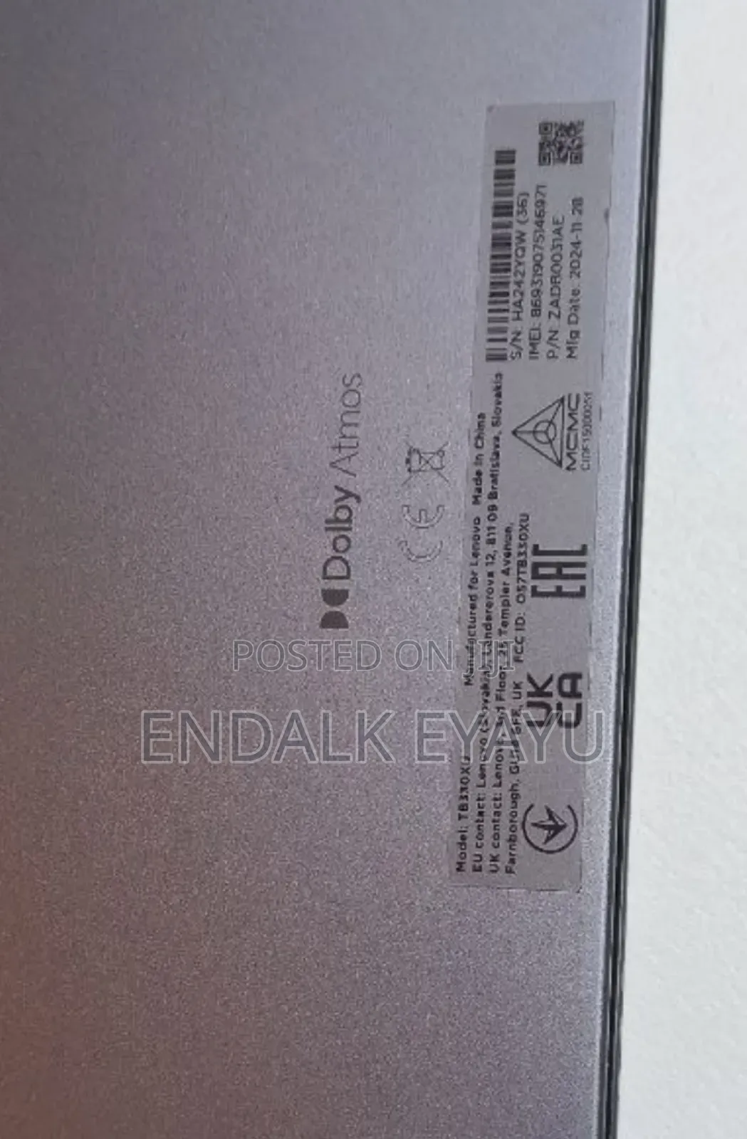 Lenovo Tab M11 128 GB