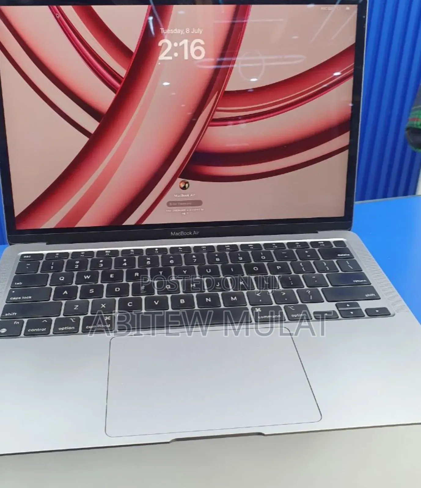 New Laptop Apple MacBook Air 2020 M1 8GB Apple M1 SSD 256GB