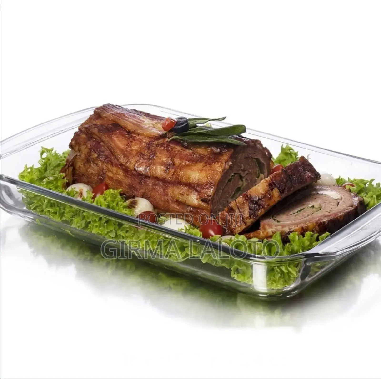 Tempered Glass Bakeware Set 3pcs የመስታዎት ፓትራዎች