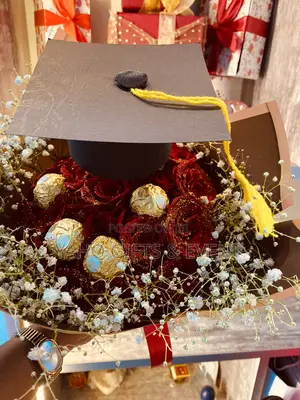 Flower and Chocolate Graduation Gift