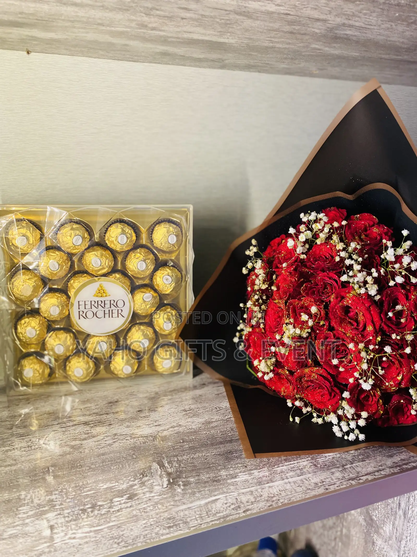 Flower at at at Full Ferrero Chocolate Gift