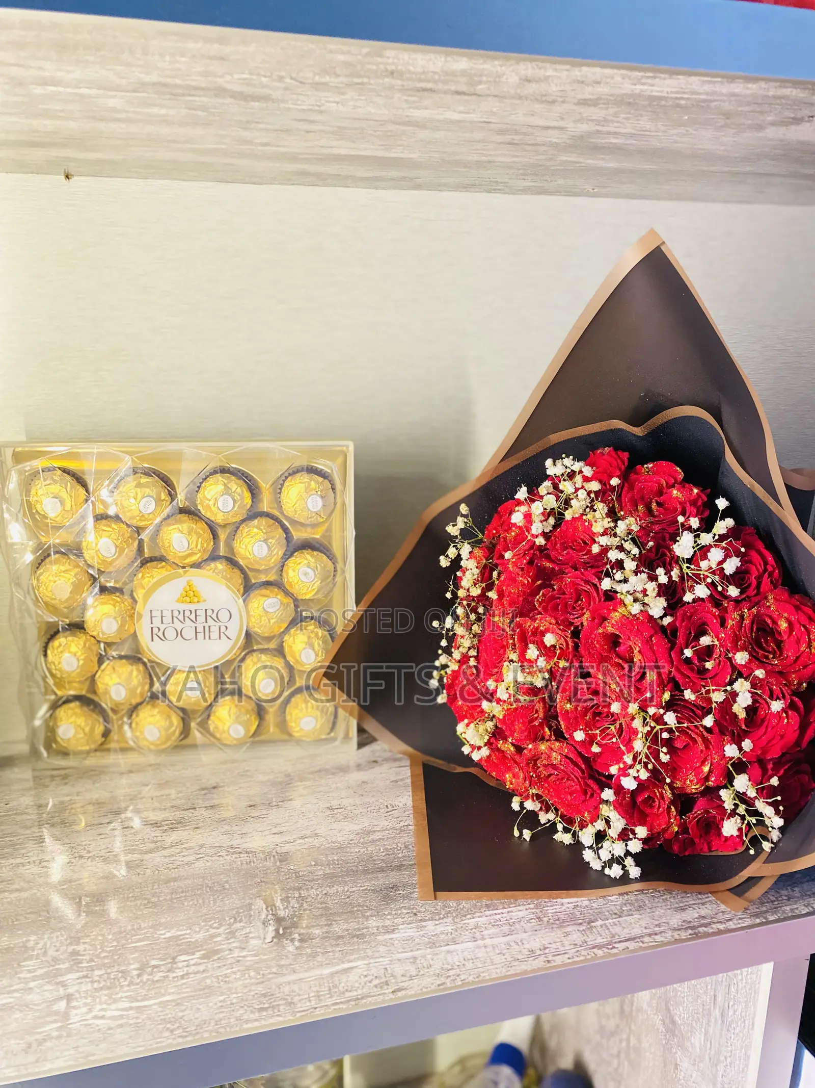 Flower at at at Full Ferrero Chocolate Gift