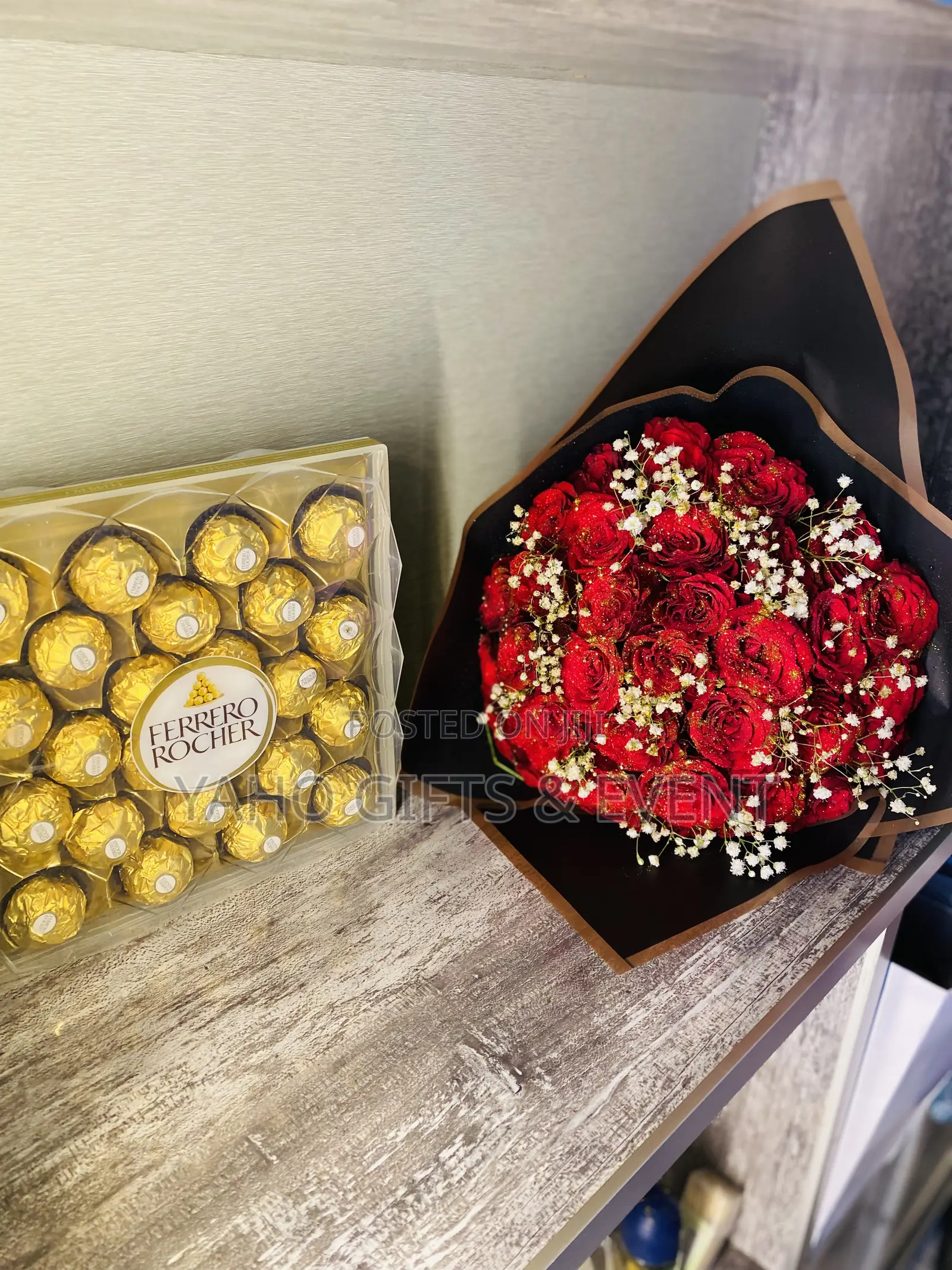 Flower at at at Full Ferrero Chocolate Gift