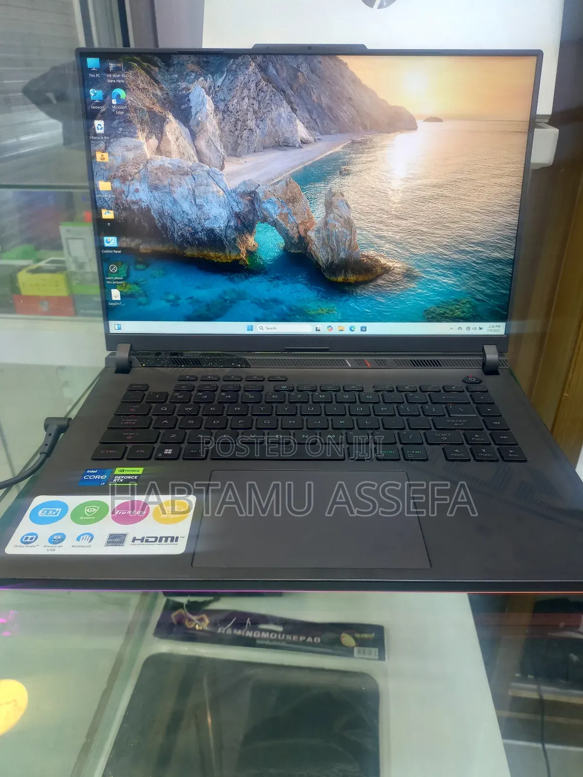 New Laptop Asus ROG Strix G16 G614 16GB Intel Core I7 SSD 1T