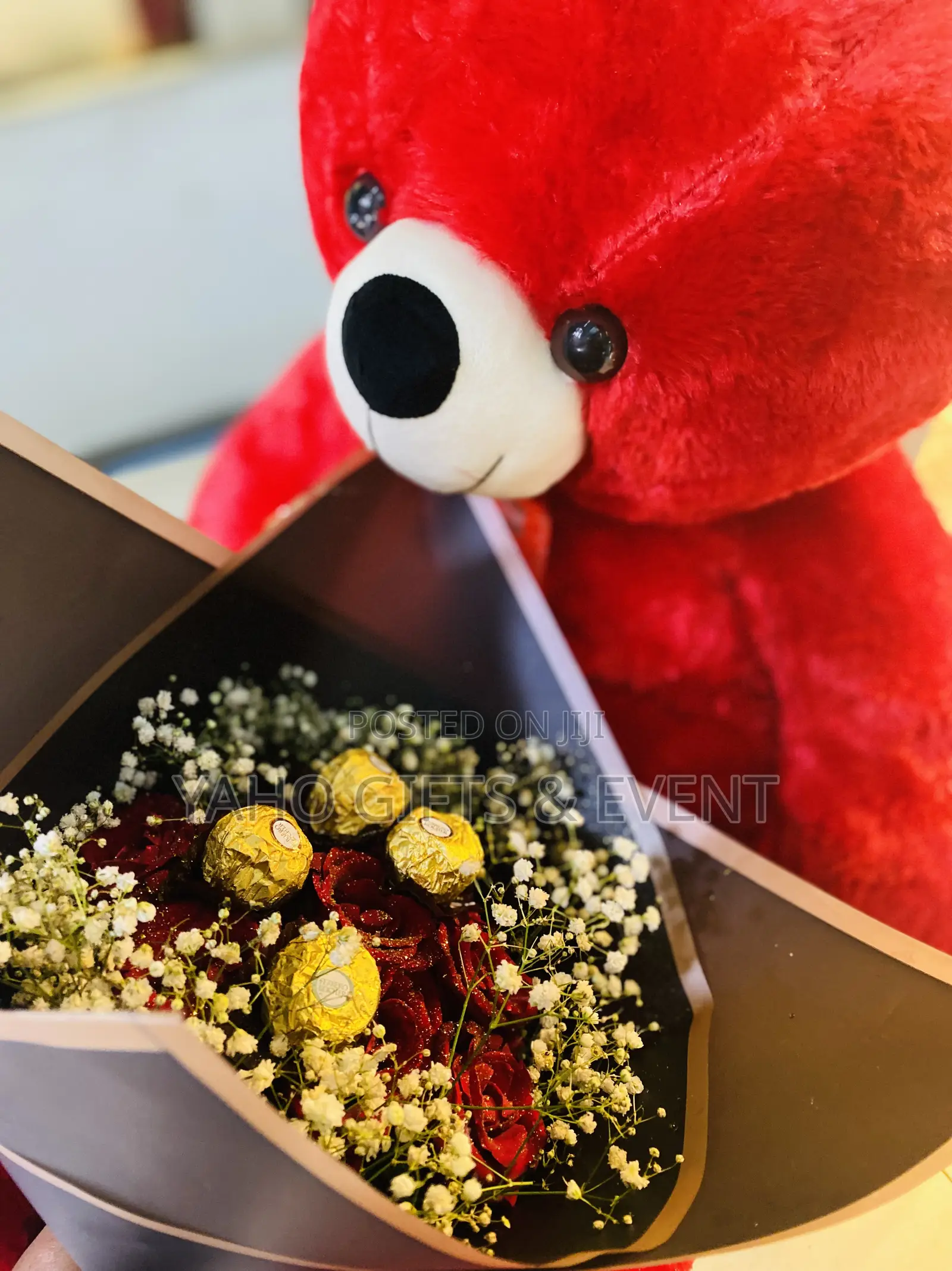 Teddy Bear ,Cake and Flower for Gift