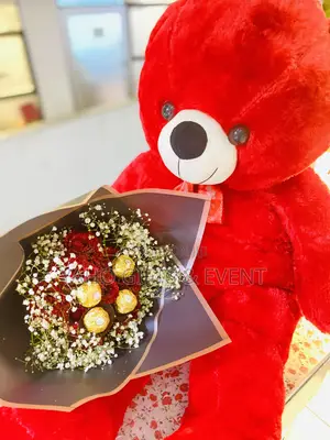 Teddy Bear ,Cake and Flower for Gift