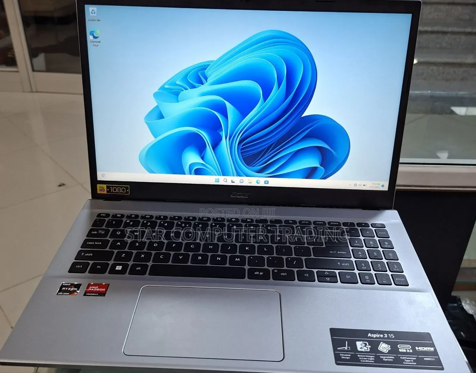 New Laptop Acer Aspire 3 16GB AMD Ryzen 7 SSD 1T