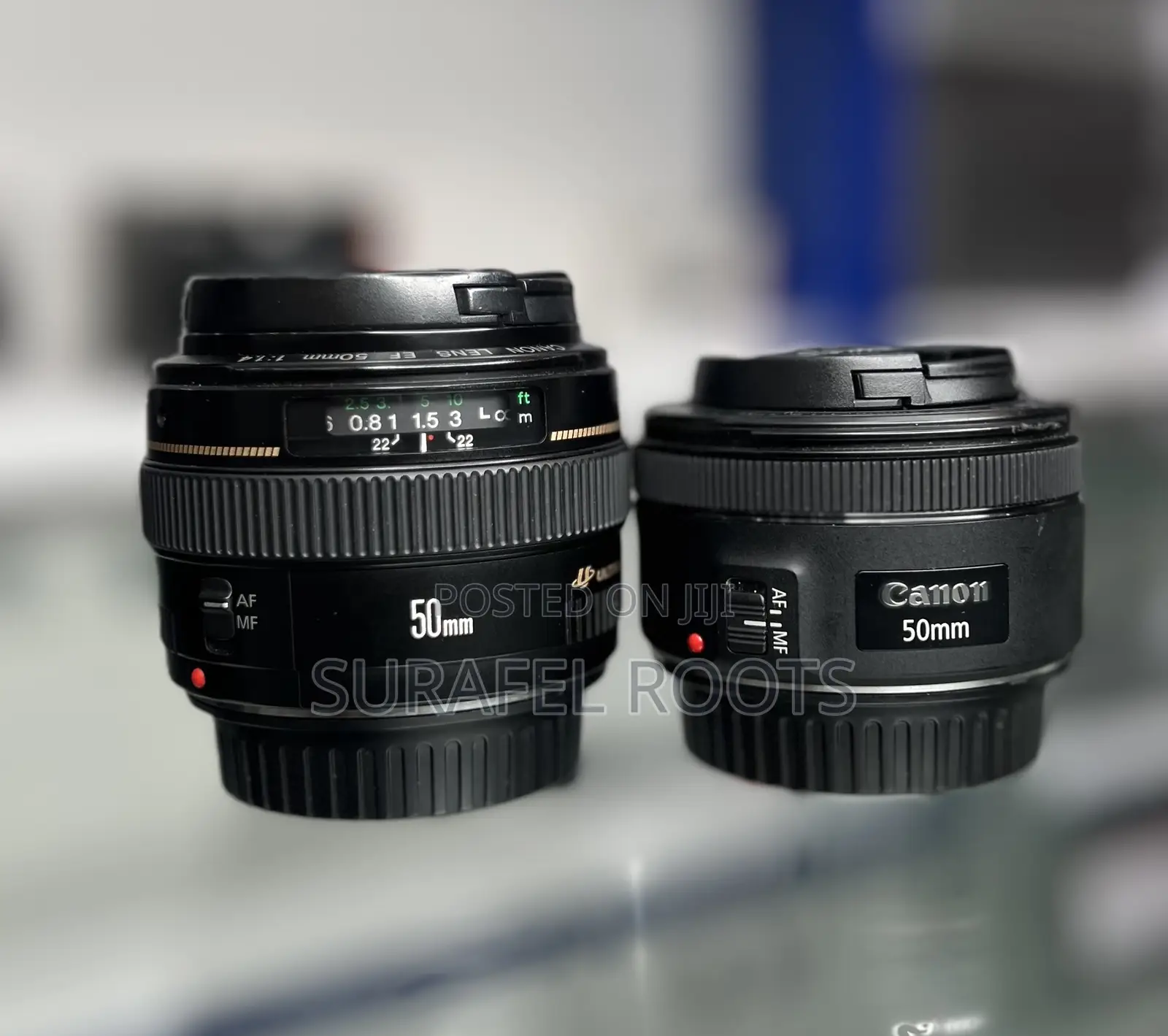 50 Mm Lens With F/1.4 and F/1.8 Lens