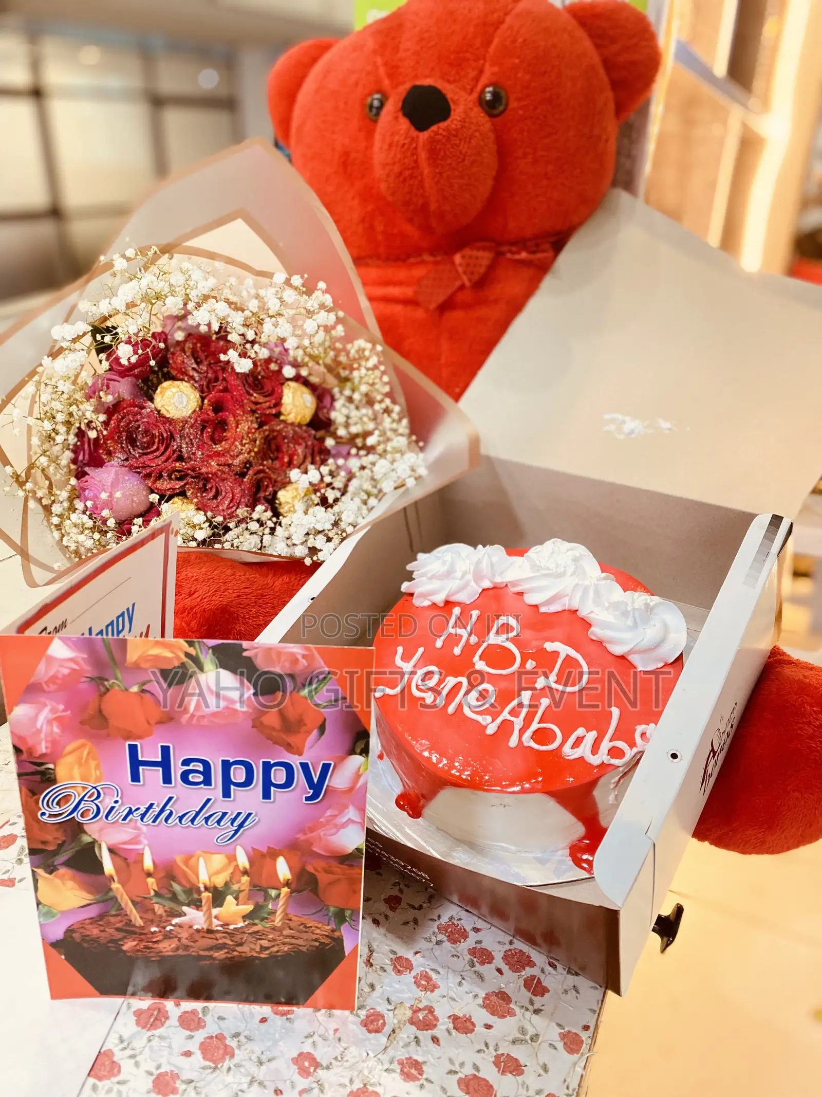 Red Teddy Bear And Other For Gift