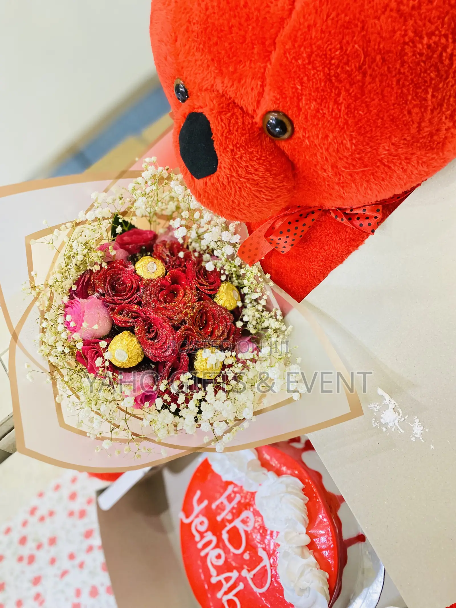 Red Teddy Bear And Other For Gift