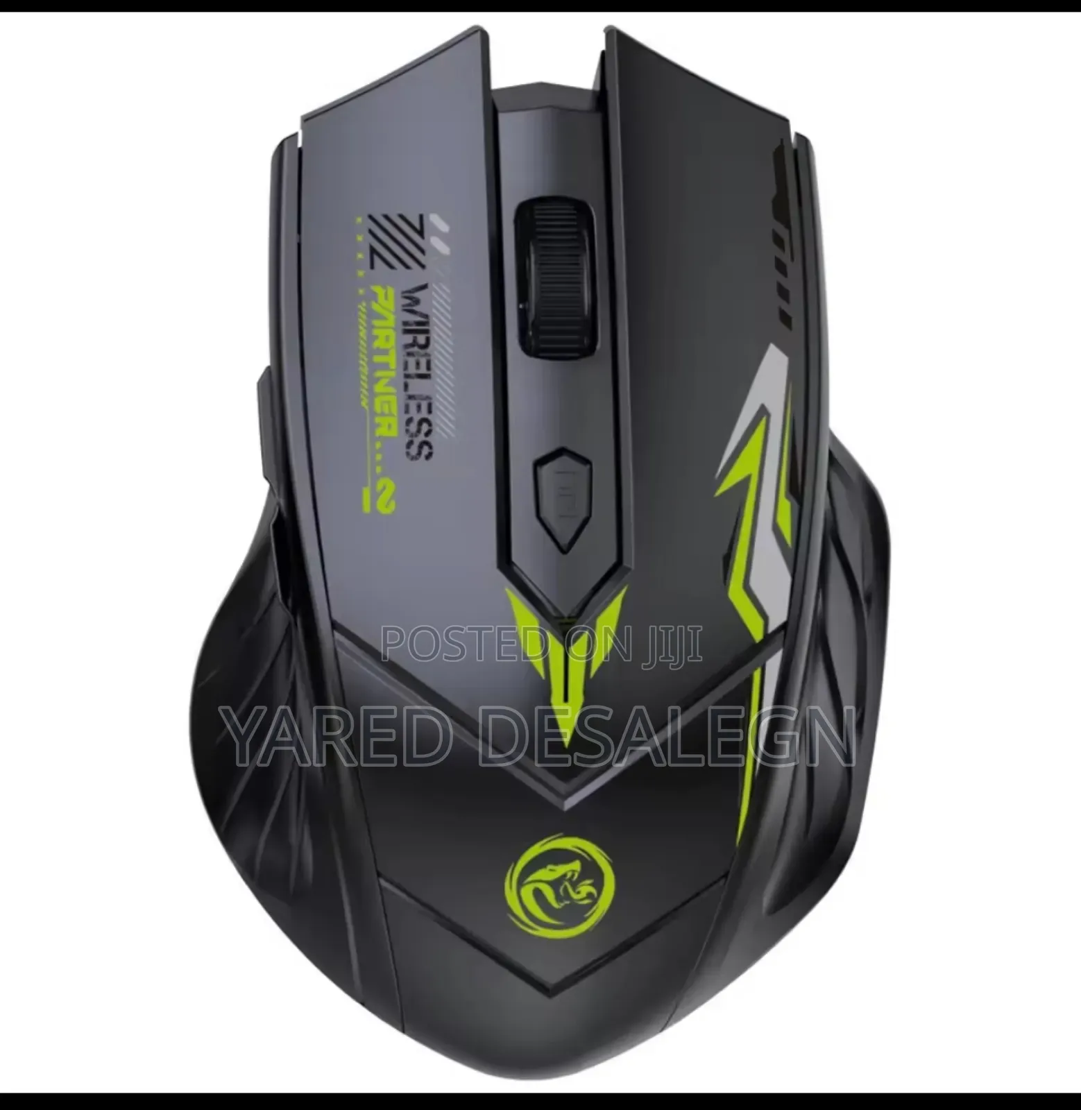 Rechargeable Black Wireless Gaming Mouse