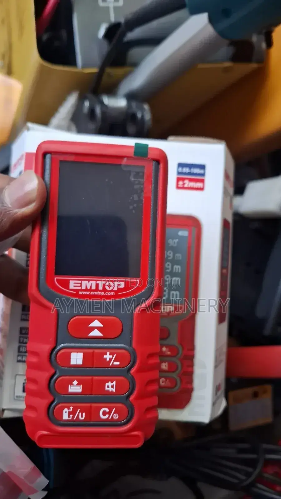 Emtop Laser Distance Detector Meter 100meter ጨረር ሜትር