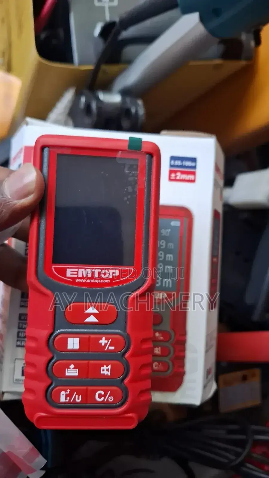 Emtop Laser Distance Detector Meter 100meter ጨረር ሜትር