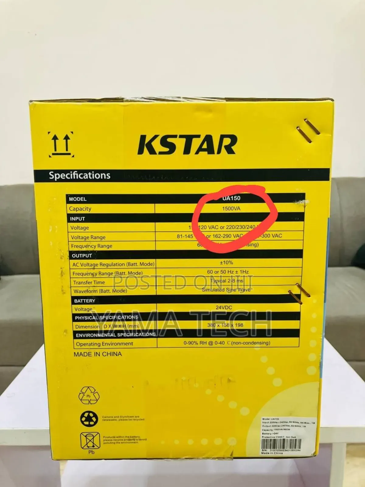 Ups Kstar 1500w