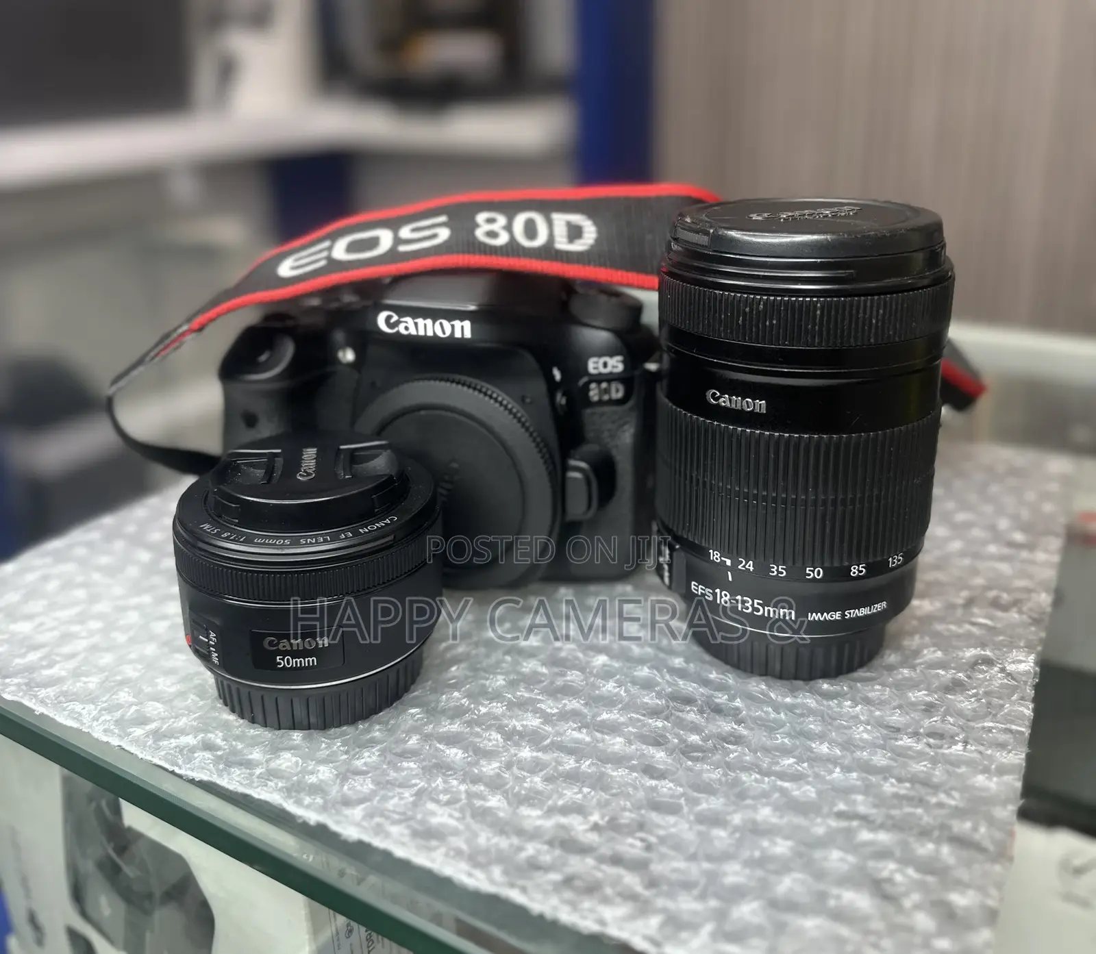 Canon Eos 80d 18-135mm + 50mm 1:8 Fixed Lens