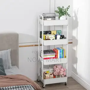 4-Layer Movable Kitchen Storage Rack/Shelf