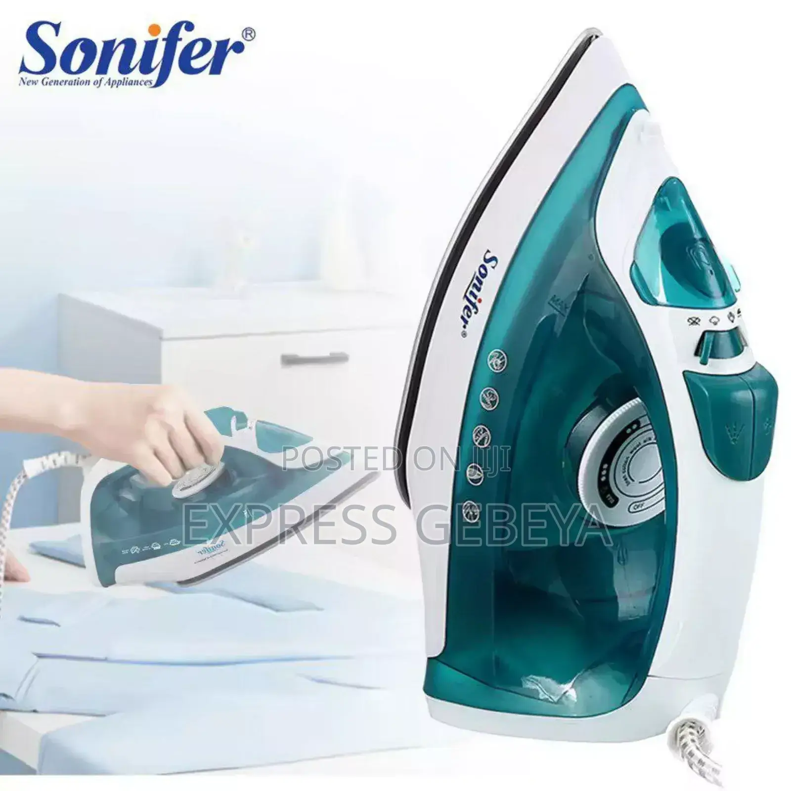 Sonifer Steam Iron የልብስ መተኮሻ