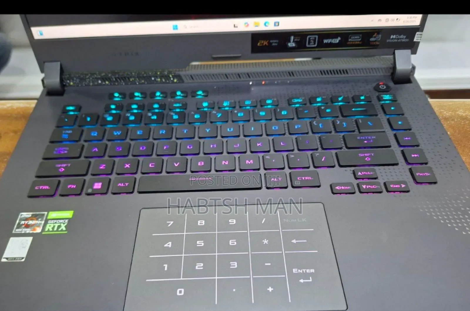 New Laptop Asus ROG Strix G15 16GB AMD Ryzen 9 SSD 1T