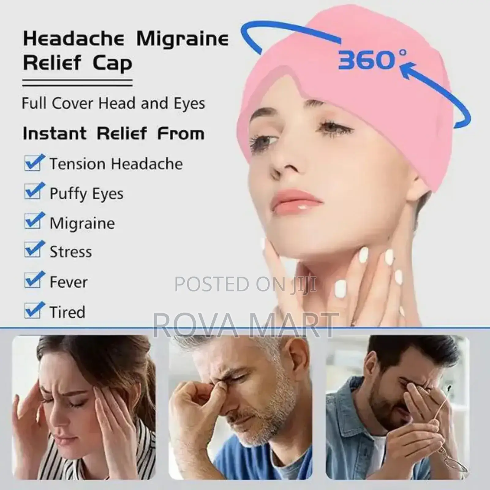 Instant Headache Relief Cap