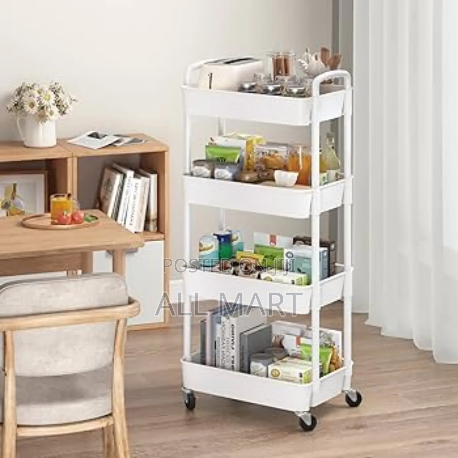 4 Layer Movable Kitchen Storage Rack/Shelf