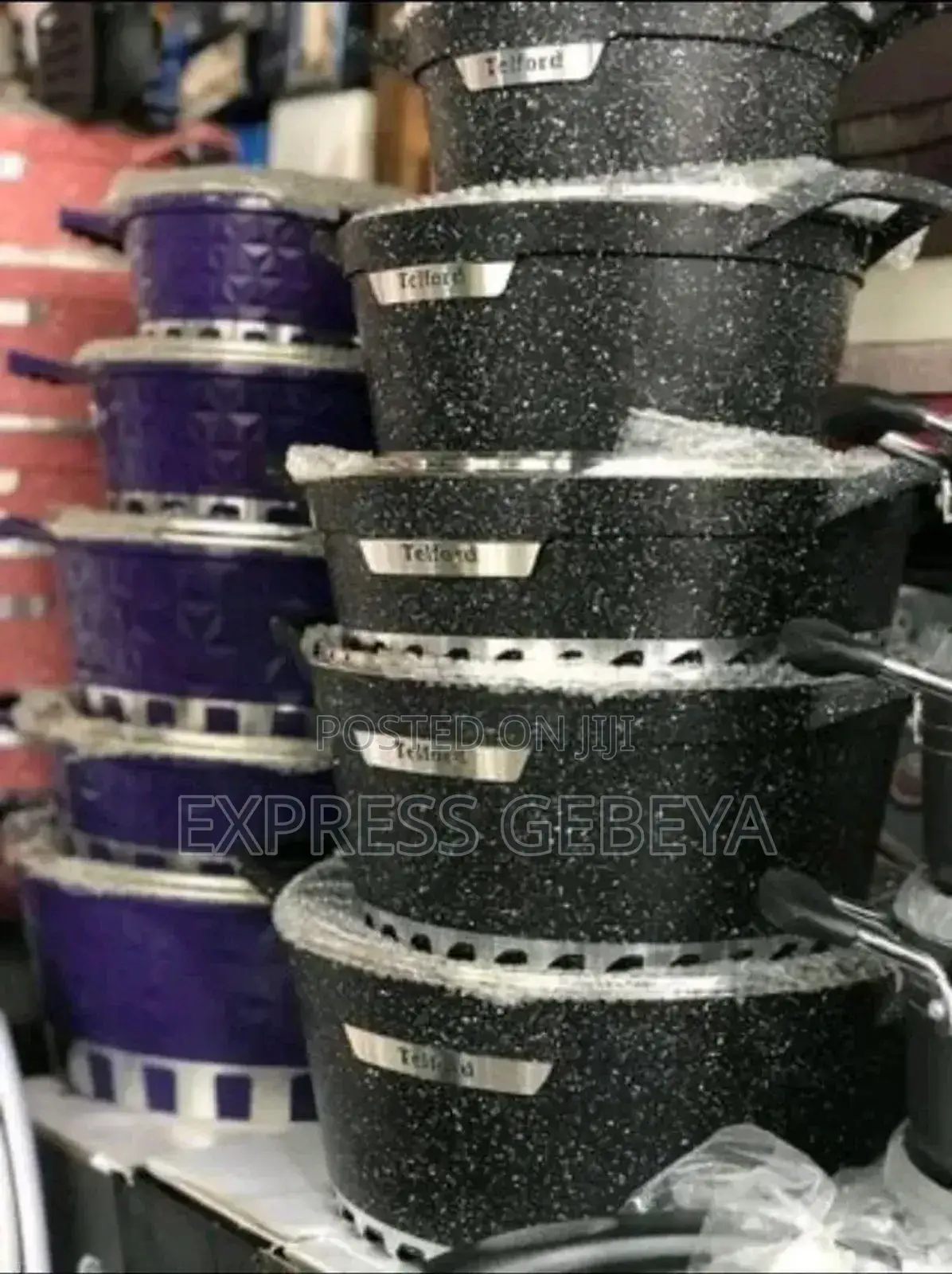 Granite Cookware የማይዝግ የማይዝ የማያቀዘቅዝ ድስቶች