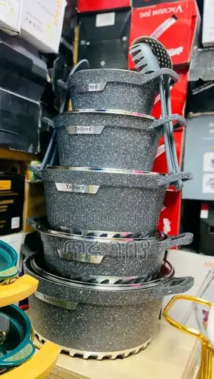 Granite Cookware የማይዝግ የማይዝ የማያቀዘቅዝ ድስቶች