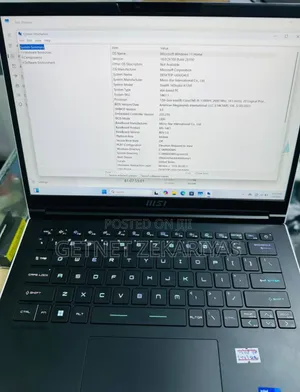 New Laptop MSI 16GB Intel Core I9 SSD 1T