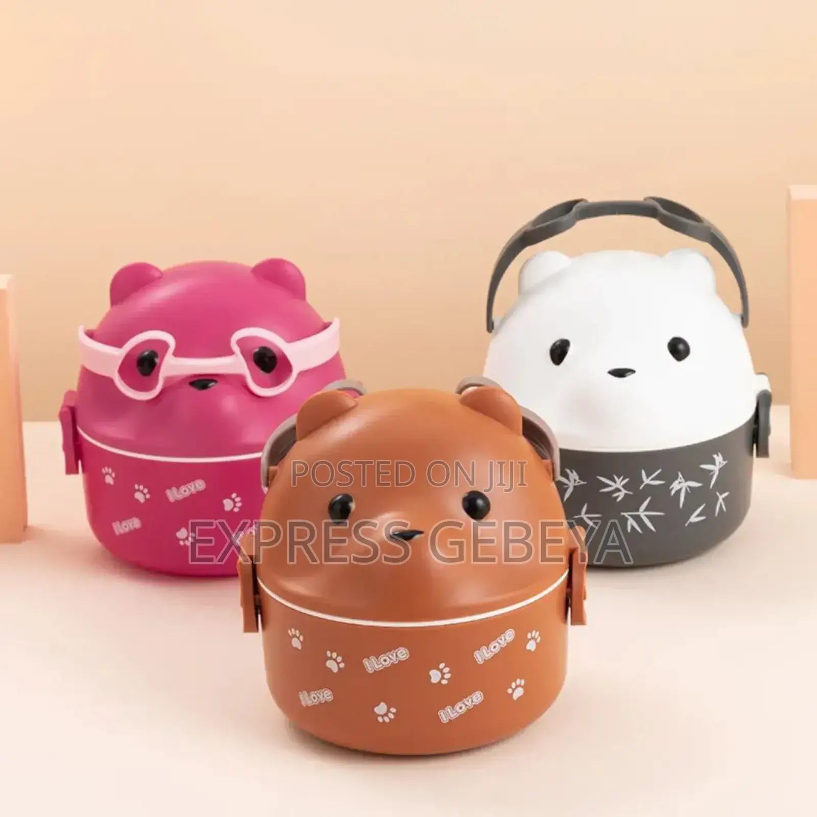 Bear Cartoon Lunch Box