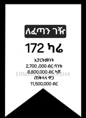 Furnished 4bdrm Apartment in Yeka for sale