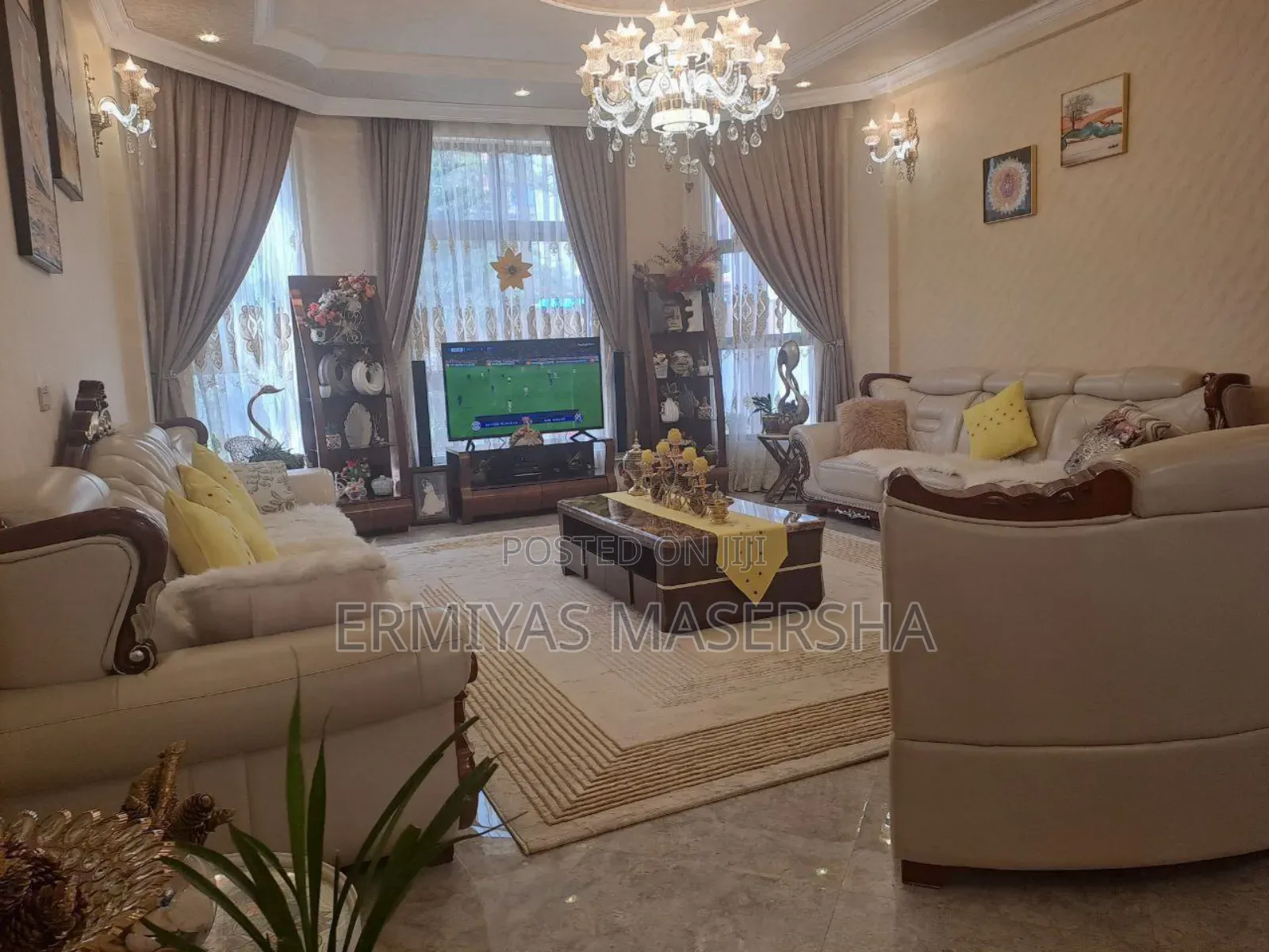 Furnished 4bdrm Apartment in Yeka for sale